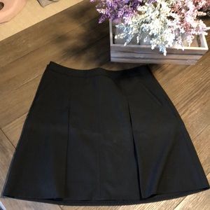 Black A-line skirt